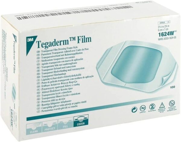 3MTM TegadermTM Transparent Film Dressing, Frame Style, 2 3/8" x 2 3/4"